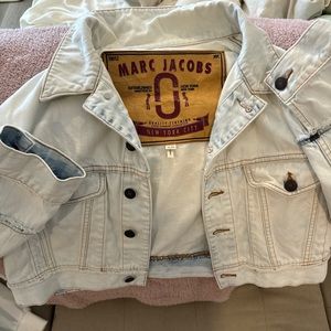 Vintage Marc Jacob’s Cropped Light Was Denim Jacket